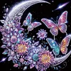 (4er Pack) Halbmond Schmetterling - speziell geformtes Diamond Painting - 30*30cm