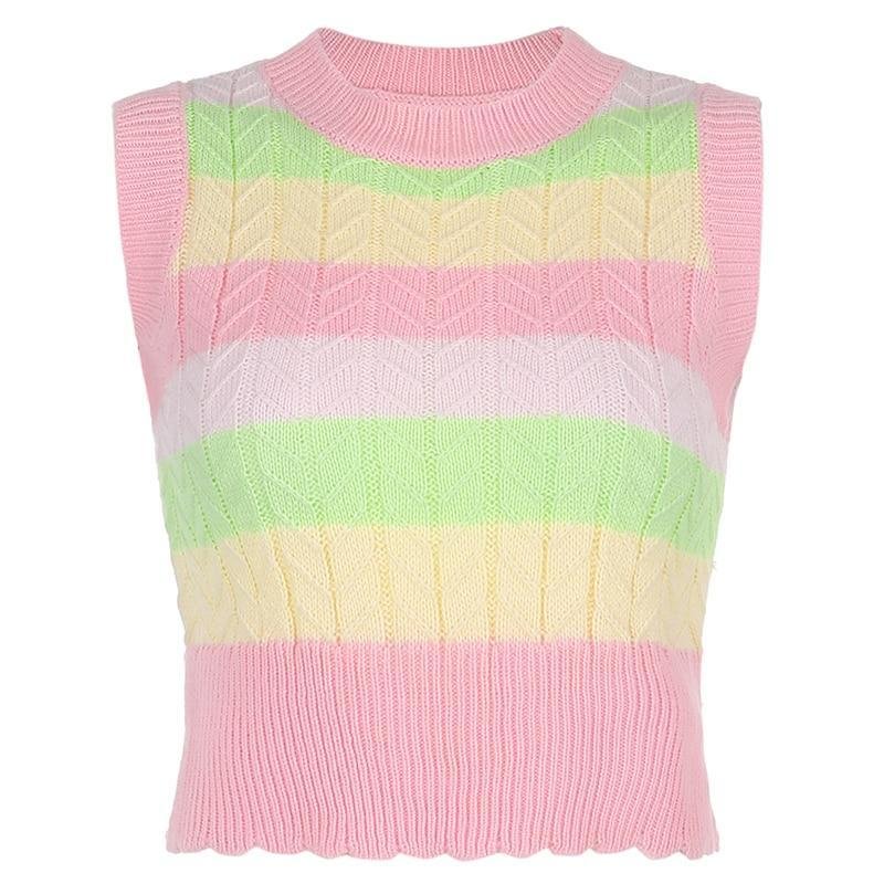 AVA CANDY SWEATER VEST Kiss Kiwi August Lemonade