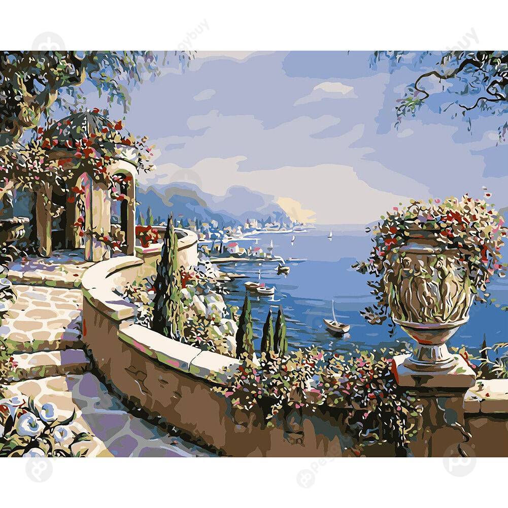 

40*50CM Paint By Numbers-Seaside Corridor, 501 Original