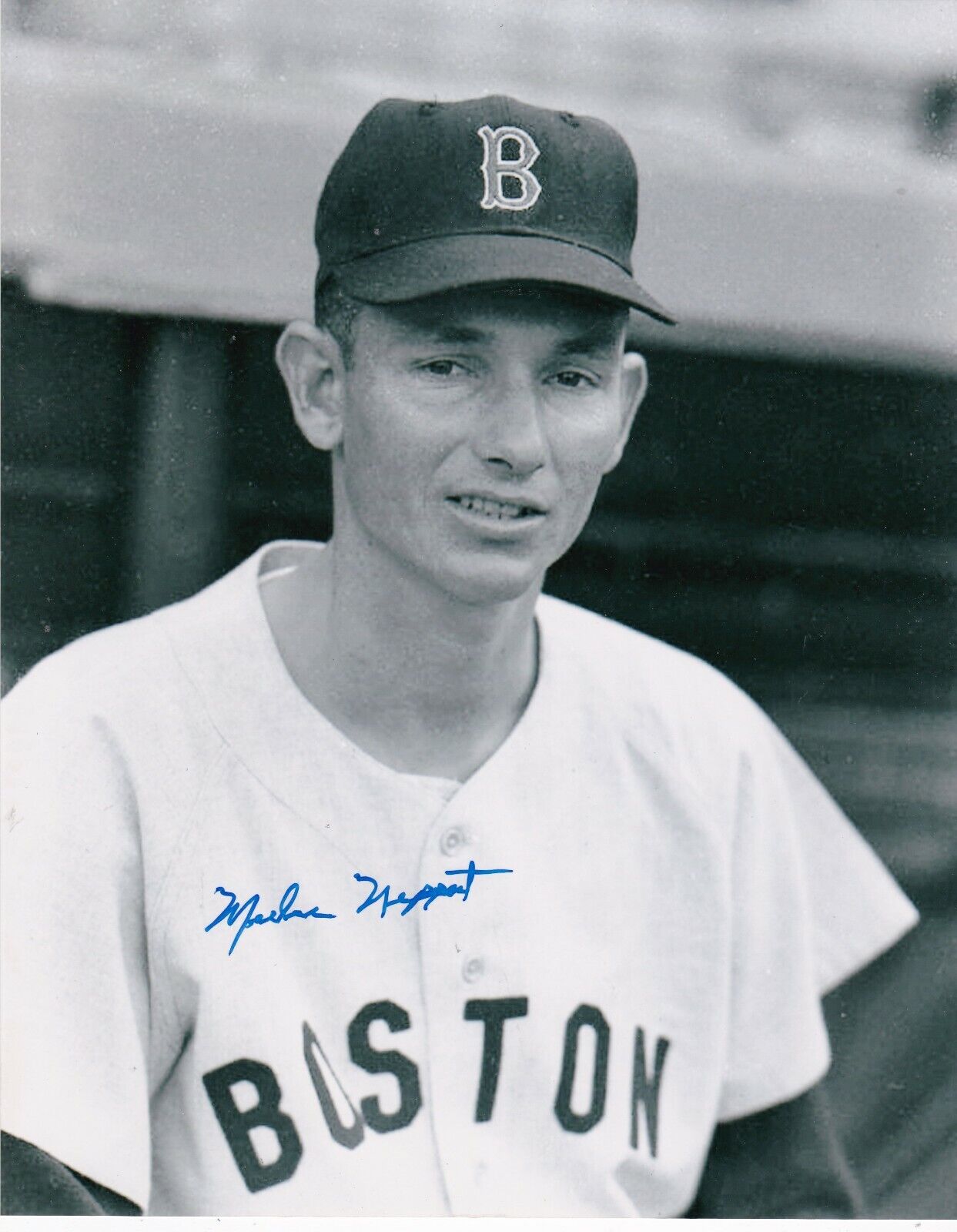MERLIN NIPPERT BOSTON RED SOX ACTION SIGNED 8x10