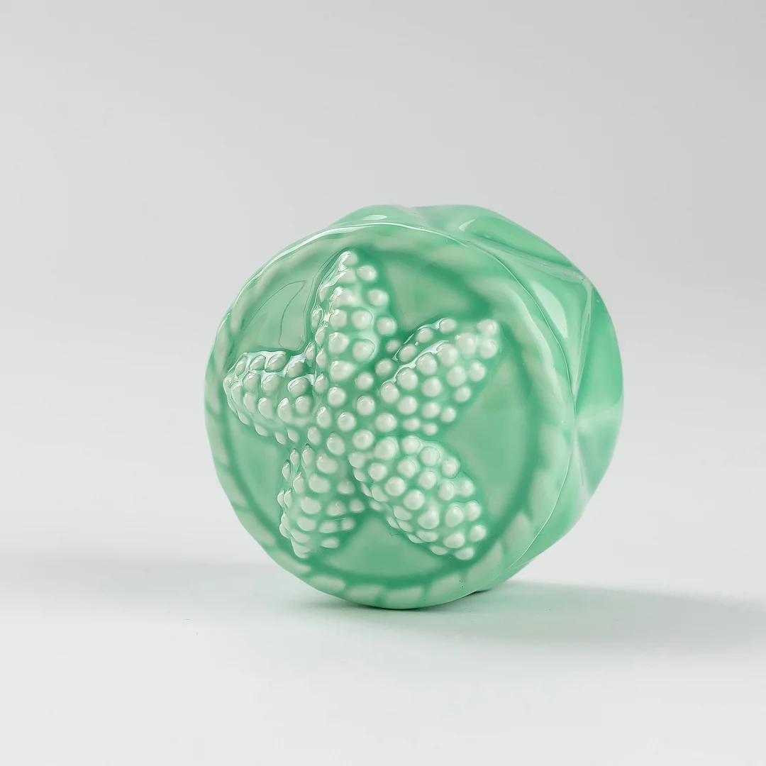 2 Sea Star Cap Style Porcelain Toilet Bolt Covers