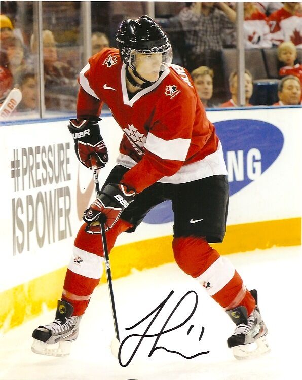 Team Canada Jonathan Huberdeau Signed Autographed 8x10 Photo Poster painting COA