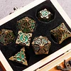 Metal DND Dice Set Dungeons & Dragons Dice Set Polyhedron for RPG Board Games Tabletop Game Accessories