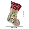DIY Diamond Painting Christmas Stockings Hanging Ornaments Large Capacity Xmas Socks Pendant Wear Resist Candy Gift Storage Bags for Family Christmas Holiday Party Decoration (Christmas tree car)