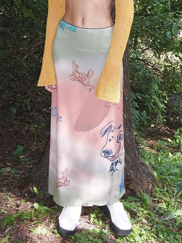 Uveng Ins2024 Summer Women's New Fashion Street Hot Girls Real Shot Gradually Half-Dressed Dress Girl