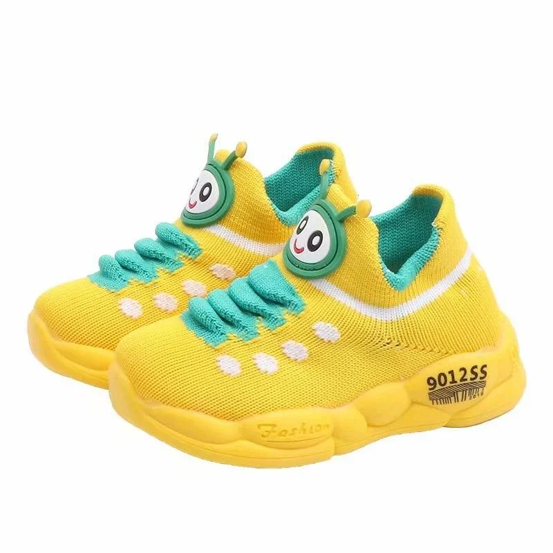 Kids Shoes Soft Bottom Sneaker  First Walkers The caterpillar Sports Shoes Slip-On Girls Boys Cute Animal   Running Shoe