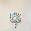 6pcs/set DIY Special-shaped Diamond Painting Wall-mounted Key Hook Kit (Sewing Machine)