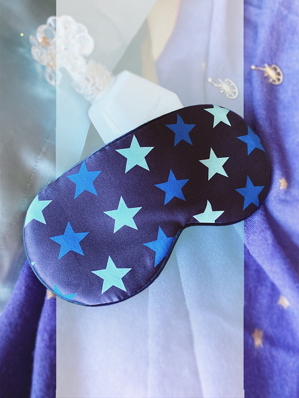 Silk Eye Mask Star Wish Motif