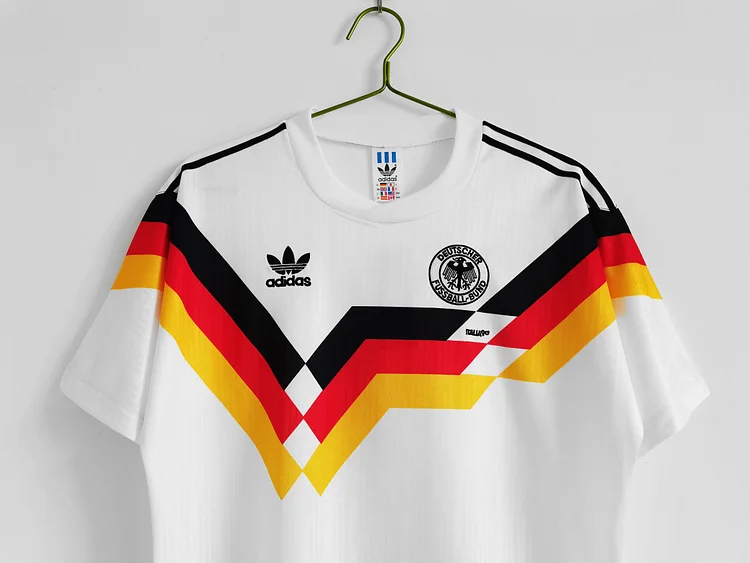 Deutschland Rudi Voller 9 Home Retro Trikot WM 1990