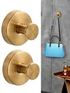 2/4/6/8/10PCS Suction Cup Hooks Stainless Steel Loofah Towel Coat Bath Robe Hook