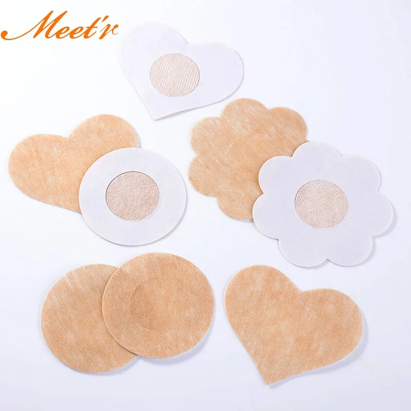 10pcs/lot Flower Disposable Breasts Stickers Invisible Nipple Covers Paste Anti Emptied Chest Paste Prevent dew point