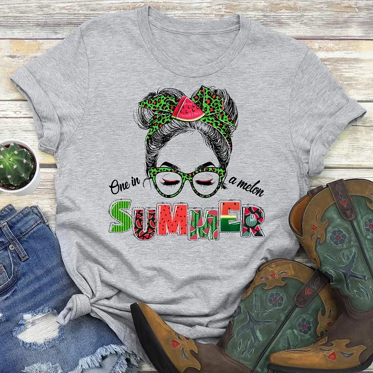 Watermelon girl Summer life T-shirt Tee - 01831