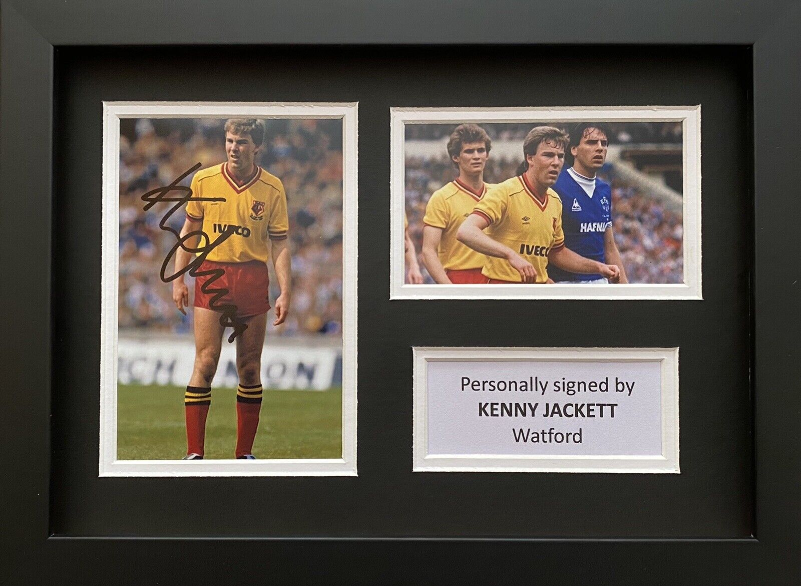 Kenny Jackett Hand Signed Watford Photo Poster painting In A4 Frame Display