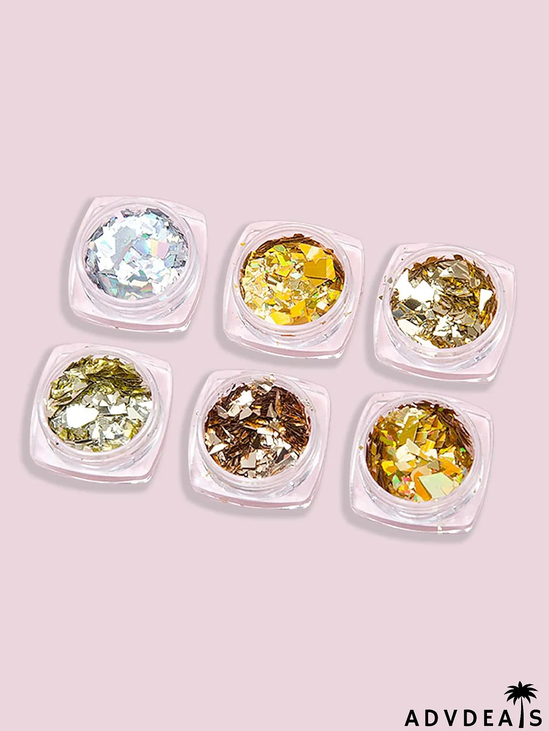 6boxes Golden Foil Nail Art Decoration