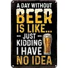 Beer - Vintage Metal Signs - 20*30cm/30*40cm - Warning