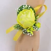 10PCS Sunflower Peony Wedding Catering Bridal Groom Guests Corsage Boutonniere Wrist Artificial Flower Bouquets