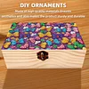 5D DIY Diamond Painting Handmade Wood Storage Box Crystal Storage Case (Bow)