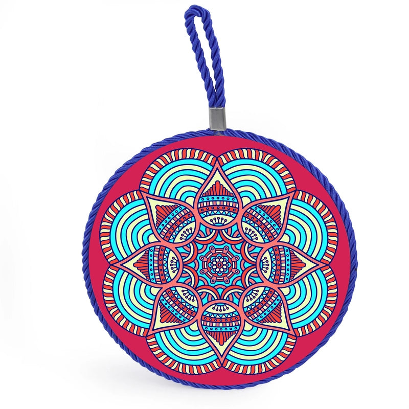 Factory Supply Thermal Transfer Printing 17cm Mandala Ceramic Heat Insulation Pot Mat Home Pot Mat European Style