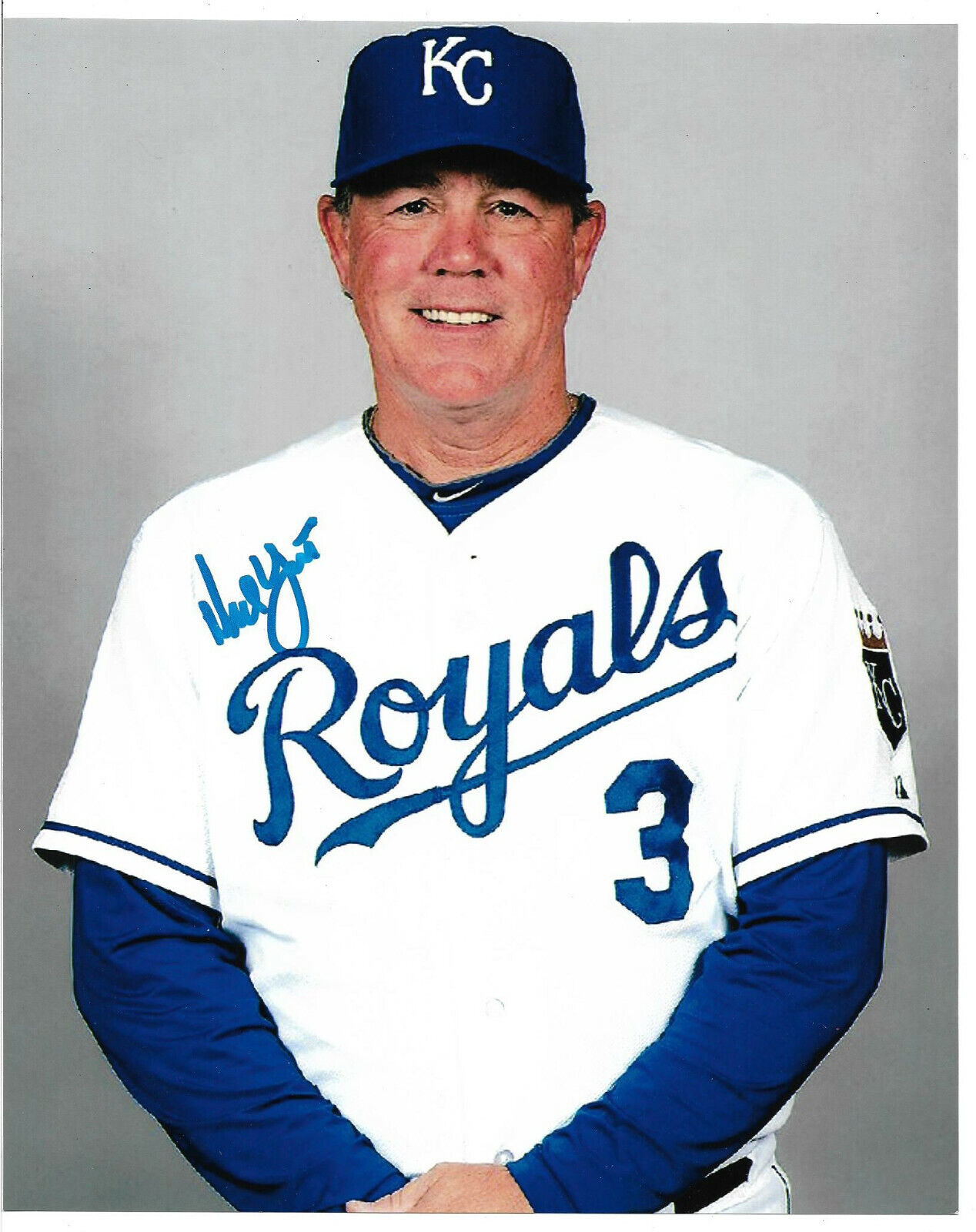 Ned Yost Authentic Signed 8x10 MLB Photo Poster painting Autographed. Kansas City Royals