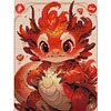 Dragon - 14CT Stamped Cross Stitch 32*43cm/12.6*16.93in