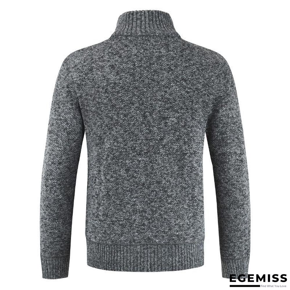 Autumn Winter New Men's Jacket Slim Fit Stand Collar Zipper Jacket Men Solid Cotton Thick Warm Jacket | EGEMISS