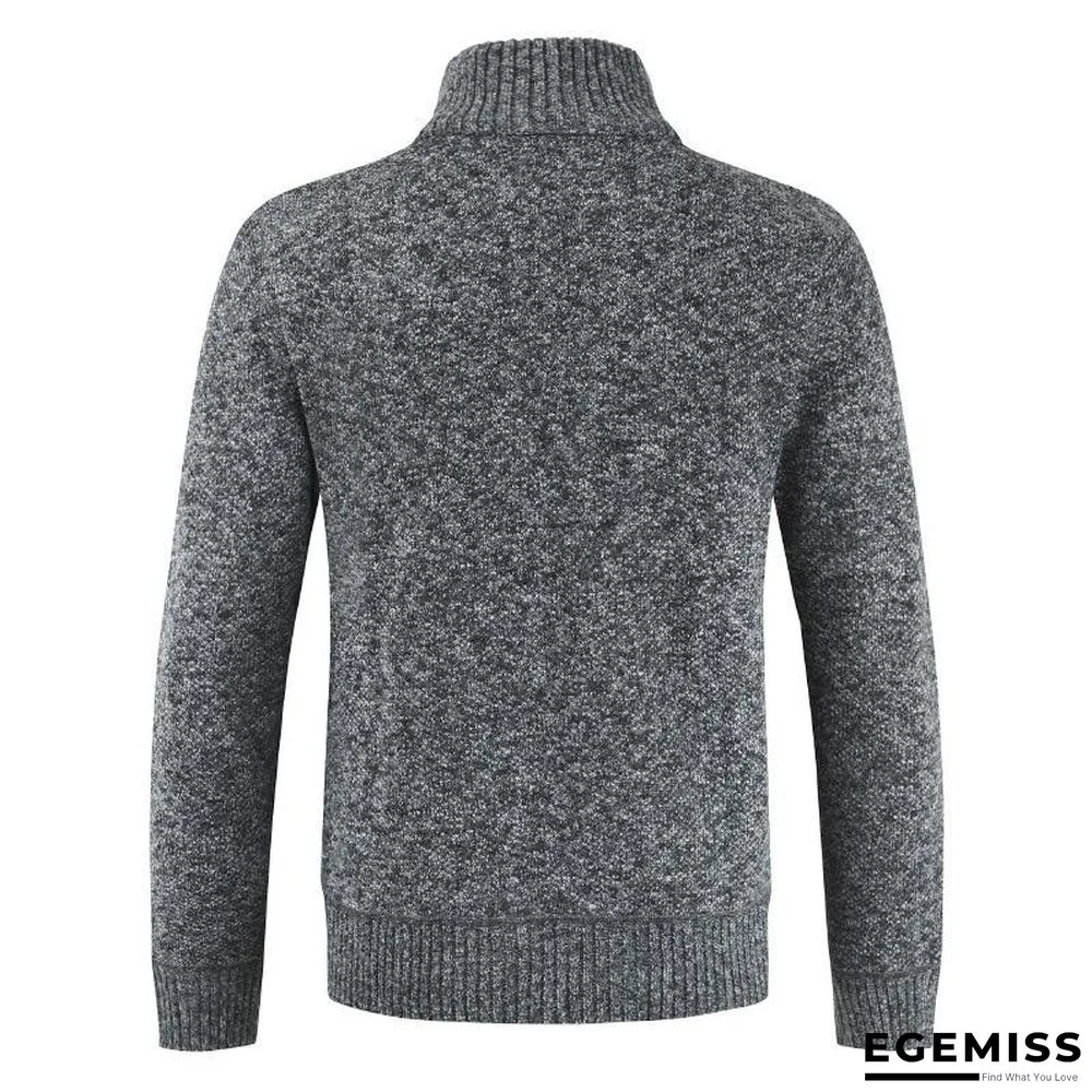 Autumn Winter New Men's Jacket Slim Fit Stand Collar Zipper Jacket Men Solid Cotton Thick Warm Jacket | EGEMISS