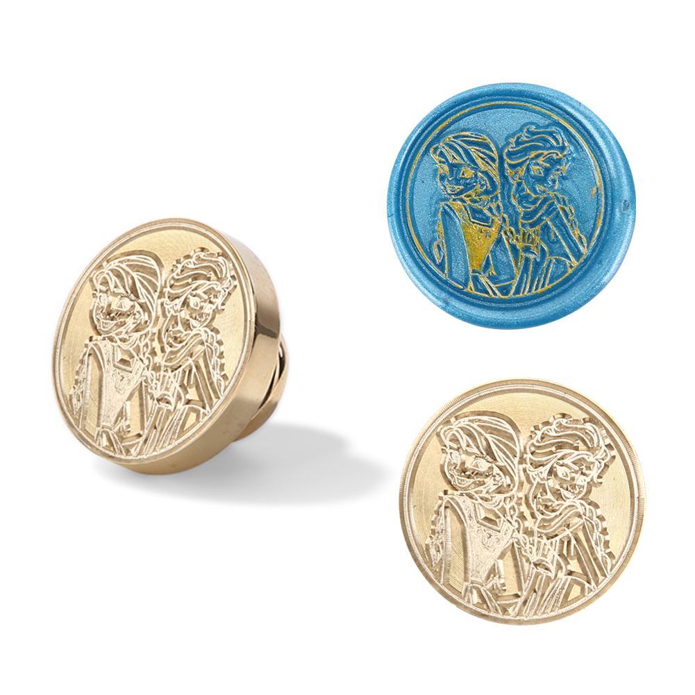 

25MM Elsa And Anna Sealing Wax Stamp Head, 501 Original