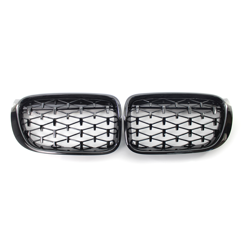 

Gloss Black Diamond Kidney Grill for BMW F25 LCI X3 Facelift 14-17 1 Pair, 501 Original