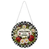 DIY Welcome Home-Diamond Painting Pendant（Sigle-Sided）
