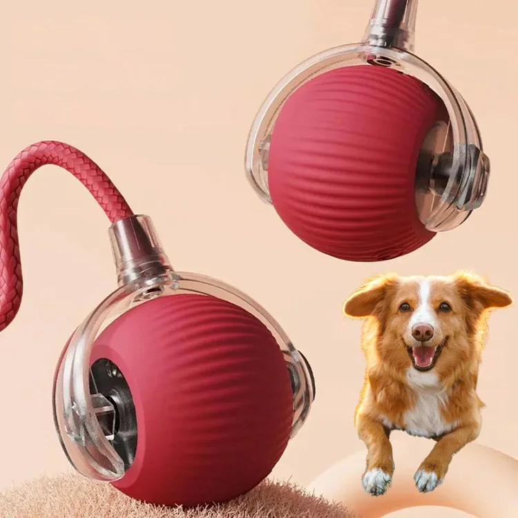 Active Rolling Ball with Tail for Dogs