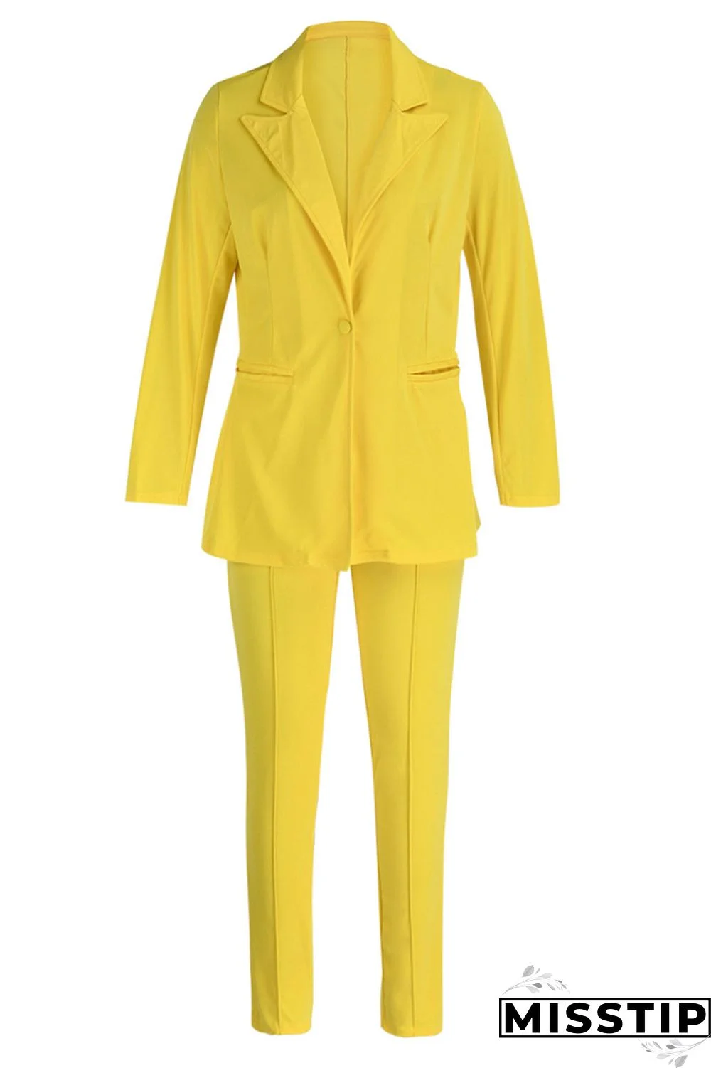 Black Casual Solid Patchwork Turn-back Collar Long Sleeve Two Pieces