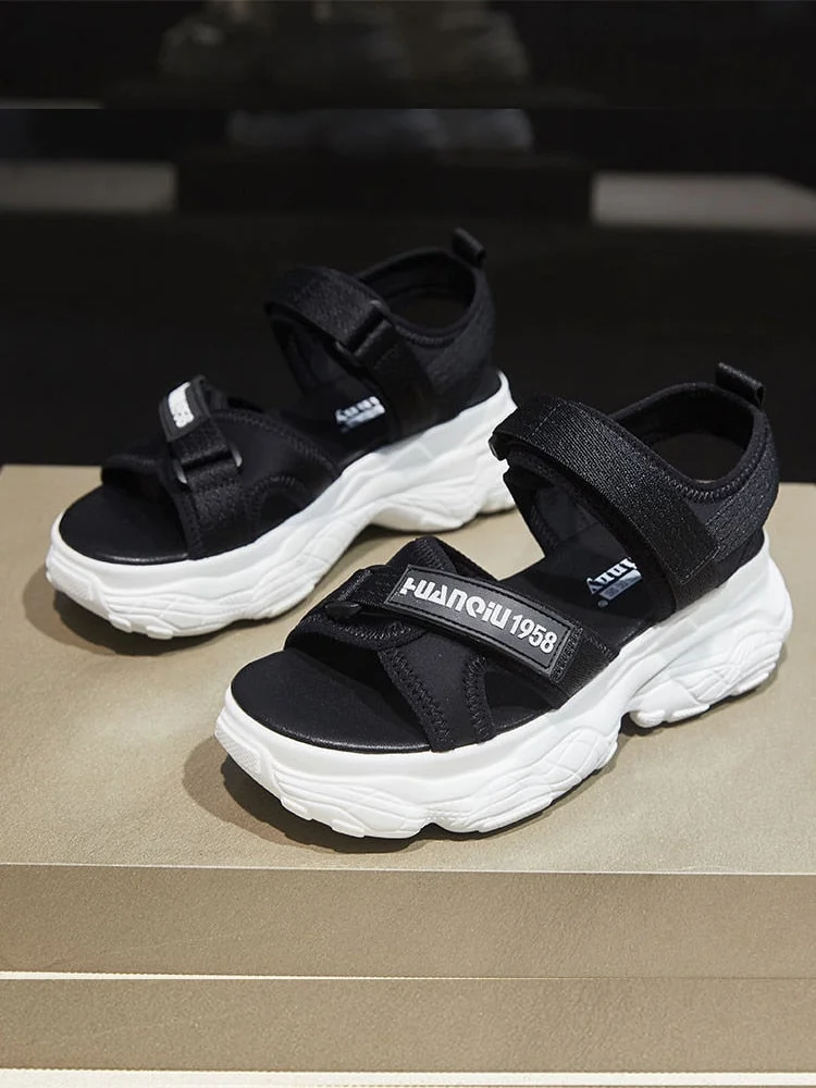 Fujin 6CM Gladiator Platform Women's Sandals 2021 Summer Fashion Women Chunky Beach Sandal Denim Comfortable Sandalias Mujer