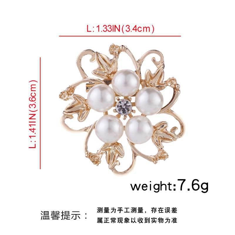 Elegant Glam Pin Heart Shape Flower Bow Knot Alloy Plating Artificial Pearls Women’s Brooches