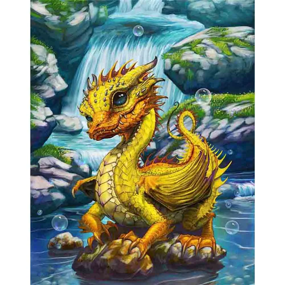 Dragon (canvas) full round or square drill diamond painting