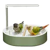 Automatic Parrot Bathtub with Circulating Shower System Parrot Bath Shower for African Grey Cockatiel Conure Budgie Lovebird