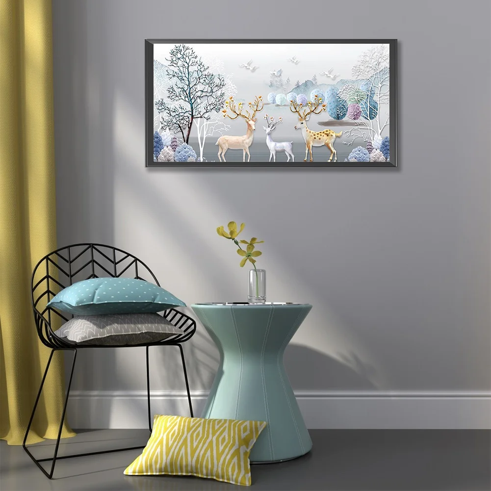 Diamond Painting - Full Round Drill - Elk(Canvas|80*40cm)