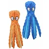 2Pcs Octopus Dog Toy No Stuffing Squeaky Plush Puzzle Toy Interactive Chew Toy