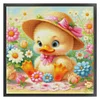 Yellow Duck-14CT Stamped Cross Stitch Egyptian Cotton 60*60cm/23.62*23.62in(Big Size)