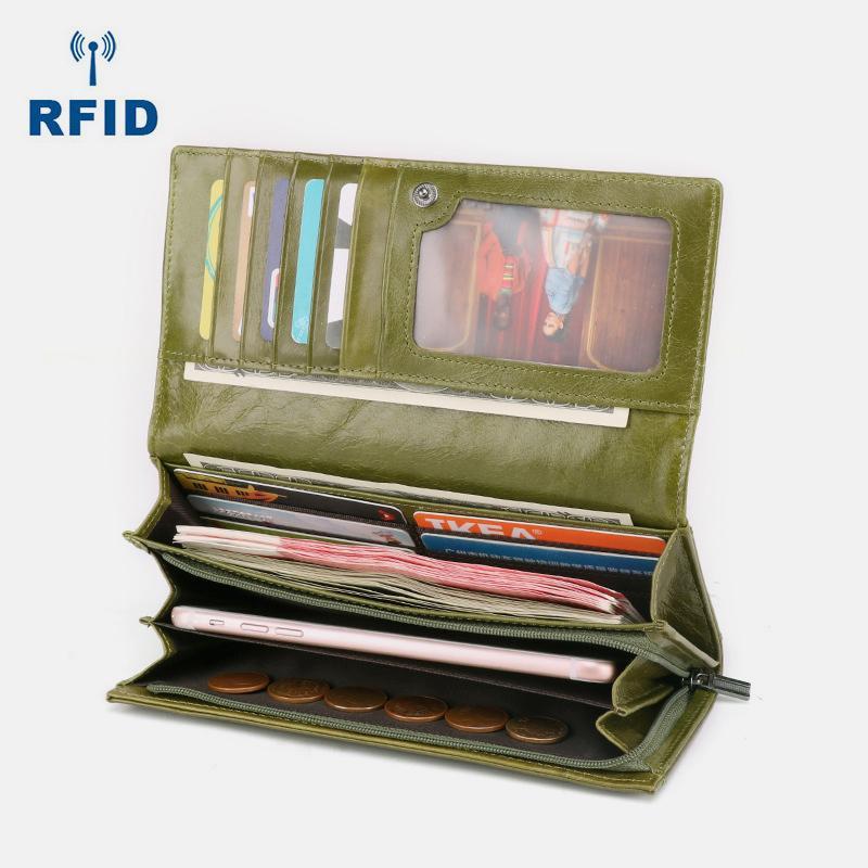 Genuine Leather RFID Vintage Wallet