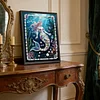 Blaue Meerjungfrau DIY, teilweise Diamantperlen-Malerei-Kunstsets 30x40 cm Spezialform Perlengem&auml;lde Bildkunsthandwerk f&uuml;r Wanddekoration zu Hause
