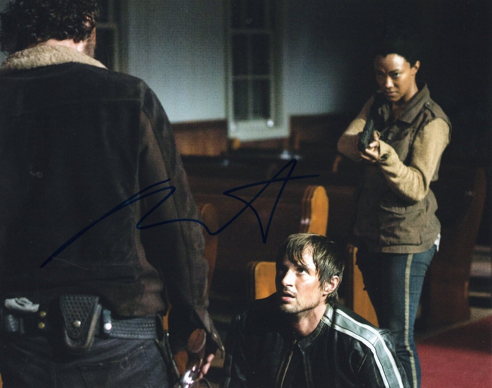 Andrew West The Walking Dead Gareth Zombie Killer Signed 8x10 Photo Poster painting w/COA #2