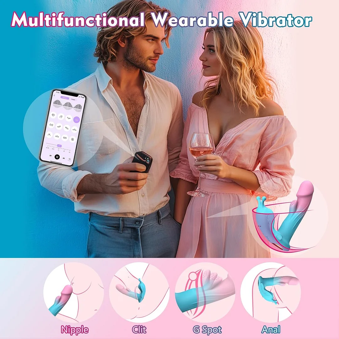 Aurea &ndash; App-controlled Wearable Butterfly Vibrator With G-spot Fingering Motion & Clitoral Vibration