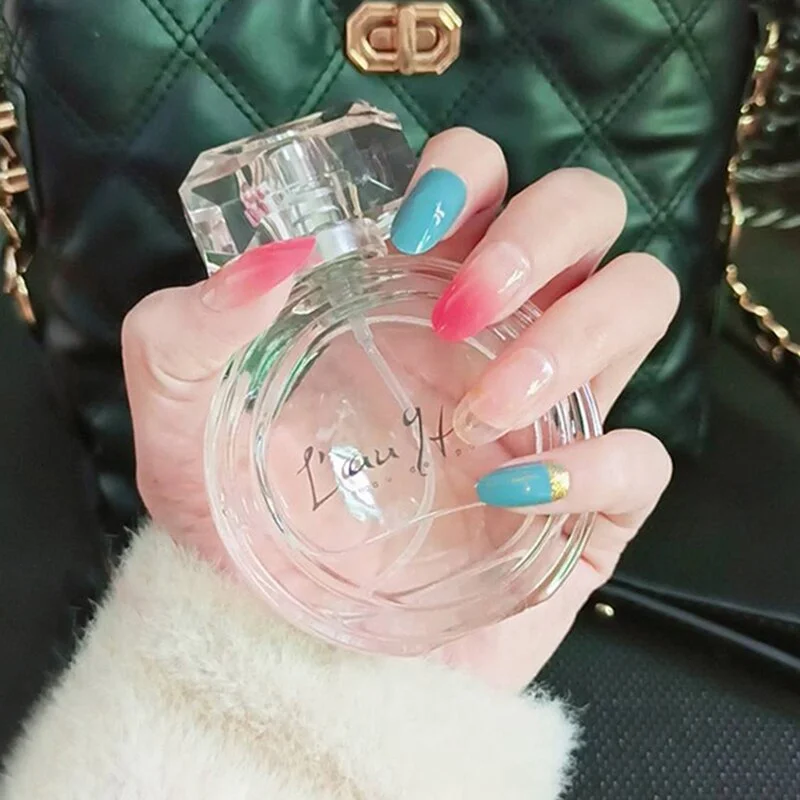 24pcs/set Acrylic Fake Nails Full Cover False Nail Art Tips 10 Sizes Fashion Designs With Nail Adhesive Sticker Coffin Nails-Nail Inspo