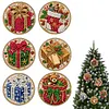 6pcs/set DIY Diamond Special Shape Pearl Art Hanging Wooden Christmas Tree Ornament Kit