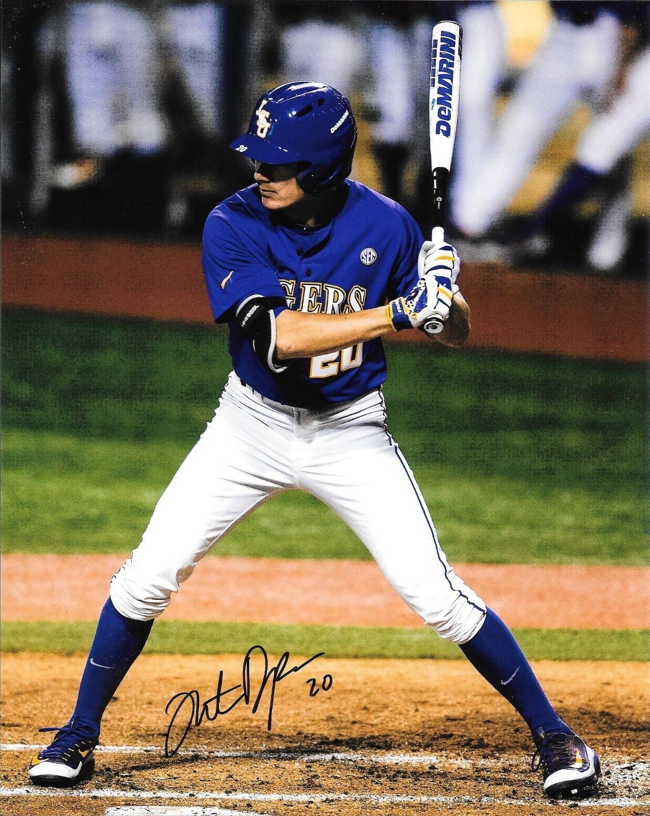 ANTOINE DUPLANTIS HAND SIGNED LSU TIGERS 8X10 Photo Poster painting W/COA