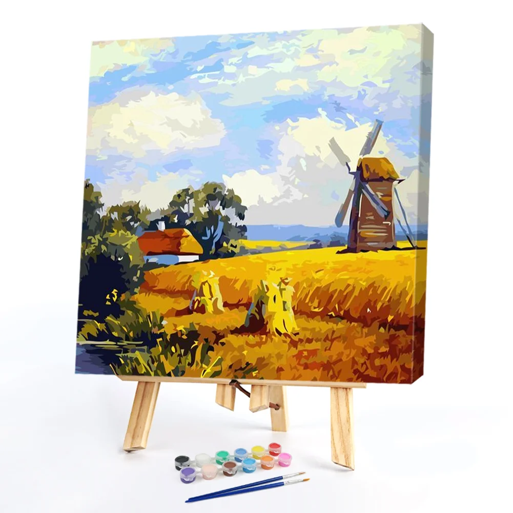Windmill - Paint By Numbers(20*20CM)