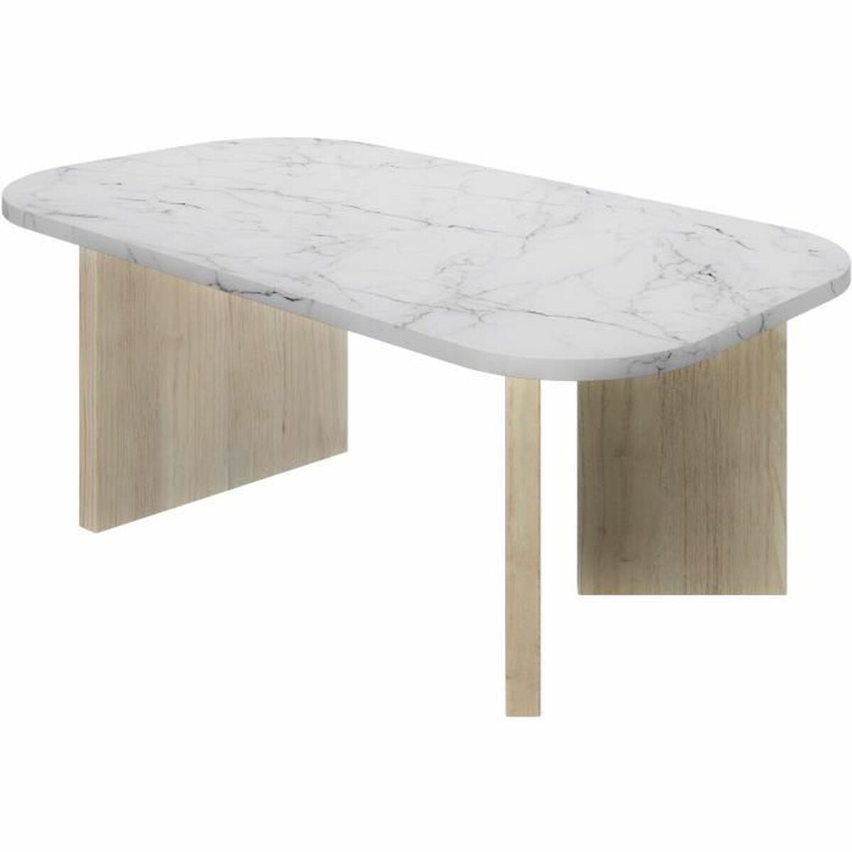Centre Table White 105 x 58 x 39 cm