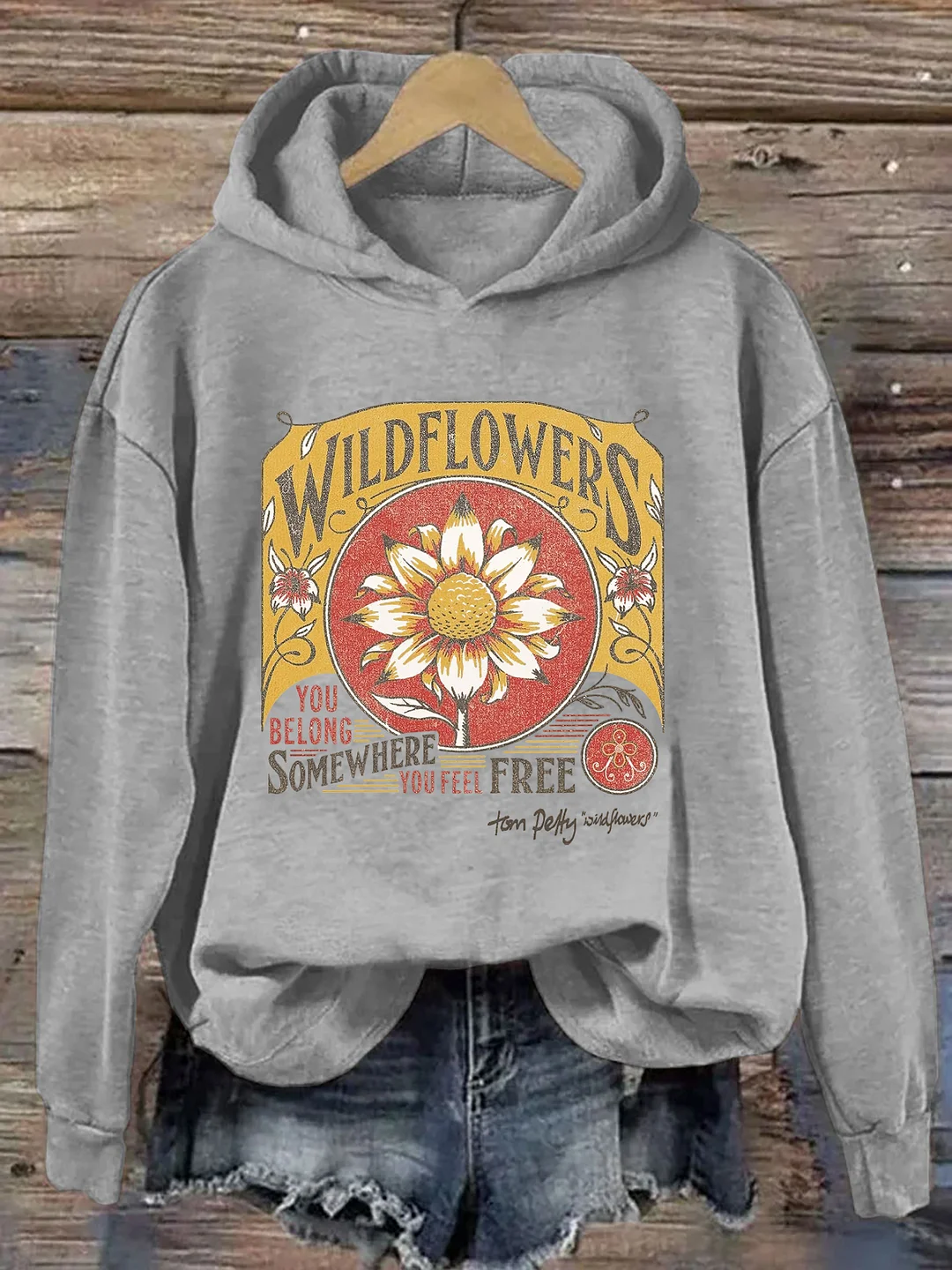 Tom Petty Wildflowers Natural Hoodie