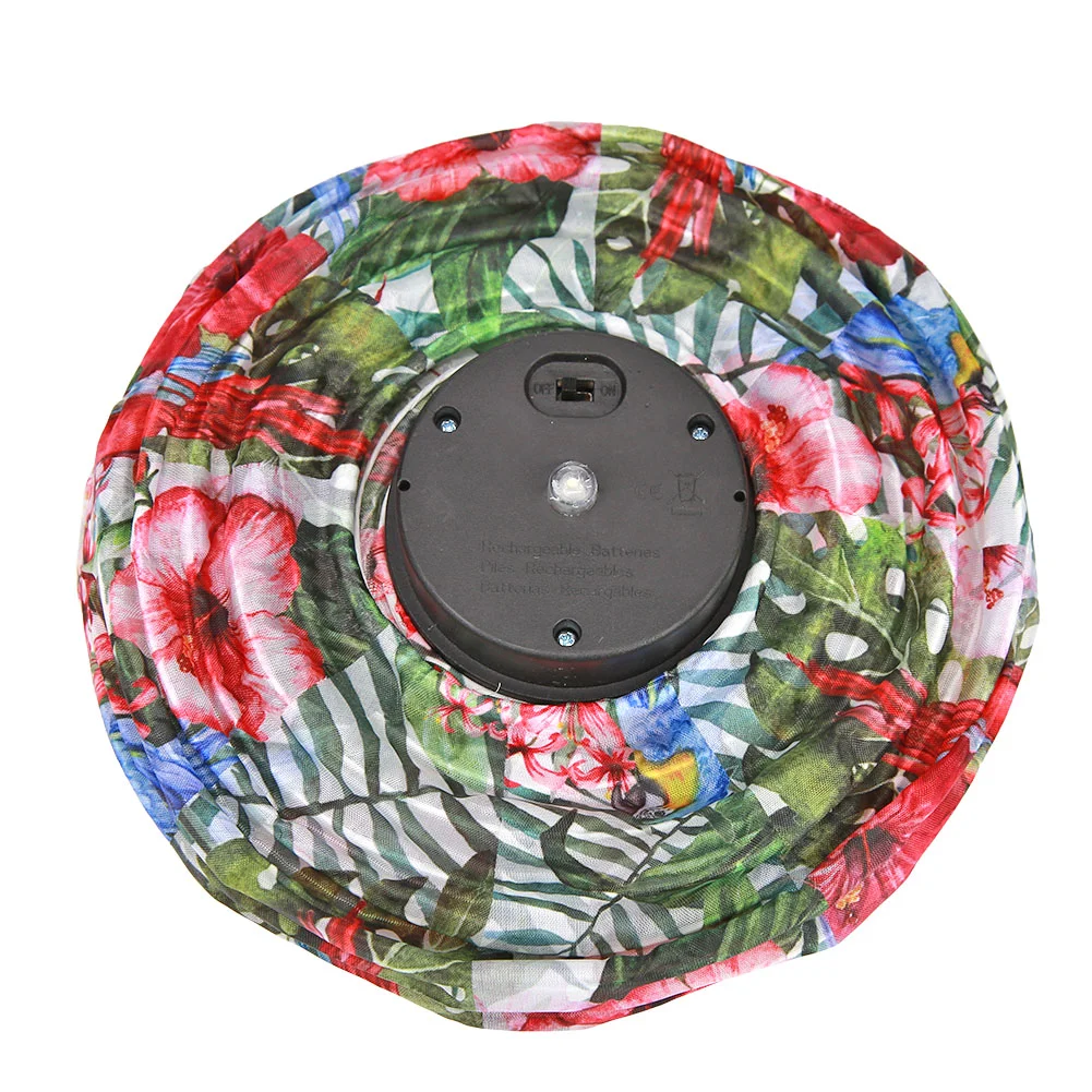 Solar Light LED Hanging Ball Lantern Waterproof Painted Pattern Lamp (B)