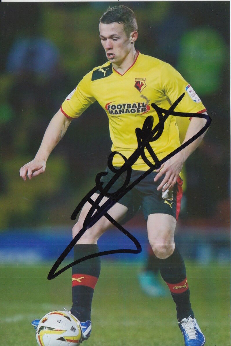 WATFORD HAND SIGNED JONATHAN HOGG 6X4 Photo Poster painting.